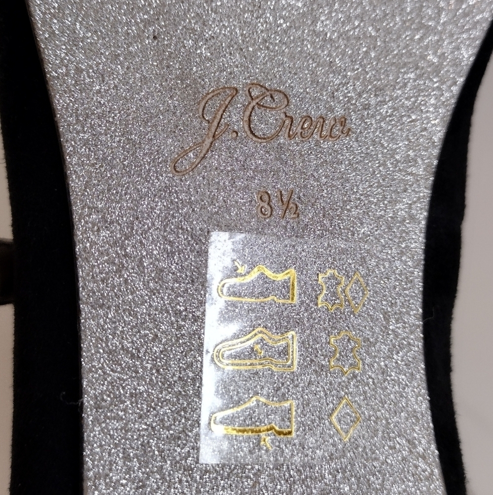J. Crew Velvet Marina Holiday Jane With Jewels Embellished Flat Loafers Size 8.5 - Picture 12 of 13